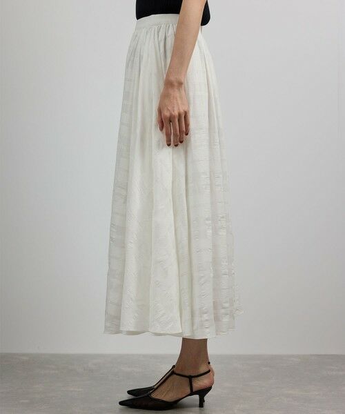 ROPE' / ロペ ロング・マキシ丈スカート | 【洗える】シアーチェックスカート/セットアップ対応 | 詳細10