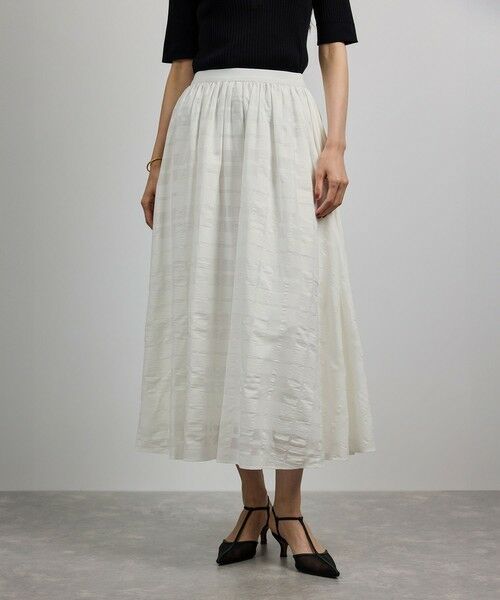 ROPE' / ロペ ロング・マキシ丈スカート | 【洗える】シアーチェックスカート/セットアップ対応 | 詳細15