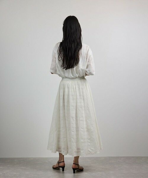 ROPE' / ロペ ロング・マキシ丈スカート | 【洗える】シアーチェックスカート/セットアップ対応 | 詳細18