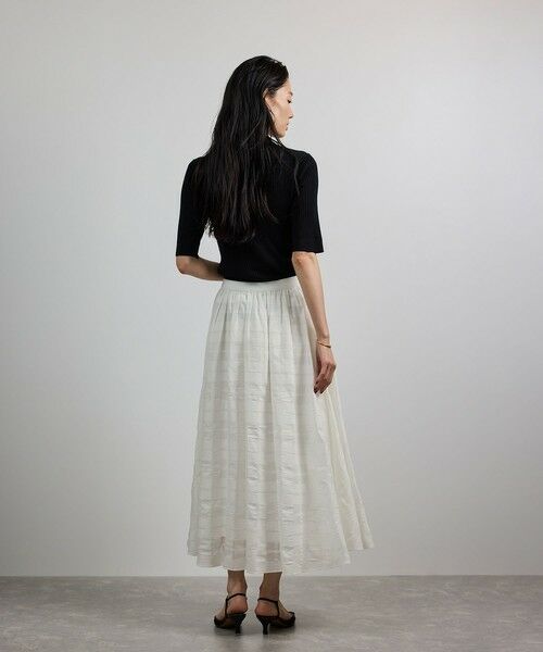 ROPE' / ロペ ロング・マキシ丈スカート | 【洗える】シアーチェックスカート/セットアップ対応 | 詳細5