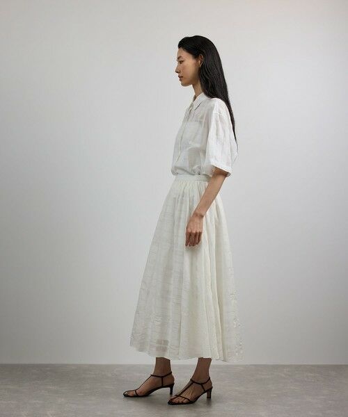 ROPE' / ロペ ロング・マキシ丈スカート | 【洗える】シアーチェックスカート/セットアップ対応 | 詳細7