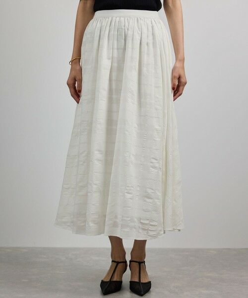 ROPE' / ロペ ロング・マキシ丈スカート | 【洗える】シアーチェックスカート/セットアップ対応 | 詳細9