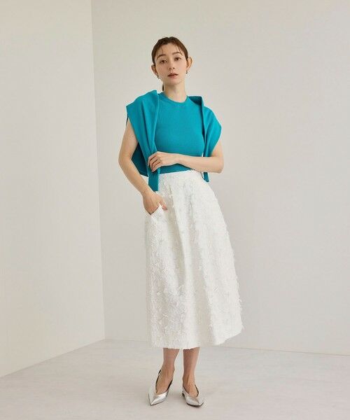 ROPE' / ロペ ミニ・ひざ丈スカート | コクーンジャガードスカート | 詳細5