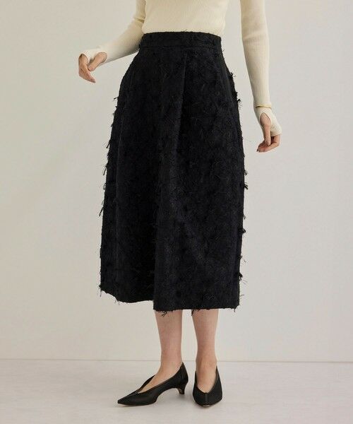 ROPE' / ロペ ミニ・ひざ丈スカート | コクーンジャガードスカート | 詳細7