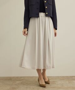 ROPE' / ロペ ミニ・ひざ丈スカート | 【洗える】タックフレアースカート/セットアップ対応