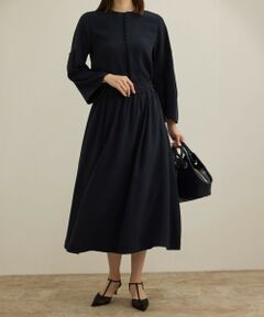 ROPE' / ロペ ミニ・ひざ丈スカート | 【洗える】タックフレアースカート/セットアップ対応