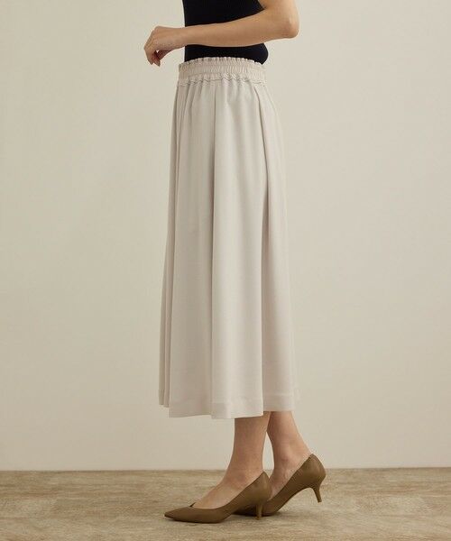 ROPE' / ロペ ミニ・ひざ丈スカート | 【洗える】タックフレアースカート/セットアップ対応 | 詳細11