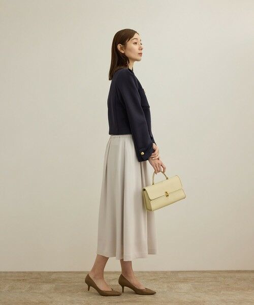 ROPE' / ロペ ミニ・ひざ丈スカート | 【洗える】タックフレアースカート/セットアップ対応 | 詳細2