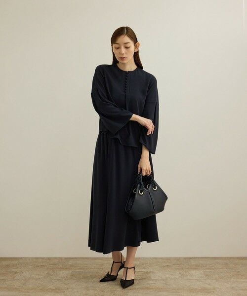 ROPE' / ロペ ミニ・ひざ丈スカート | 【洗える】タックフレアースカート/セットアップ対応 | 詳細4