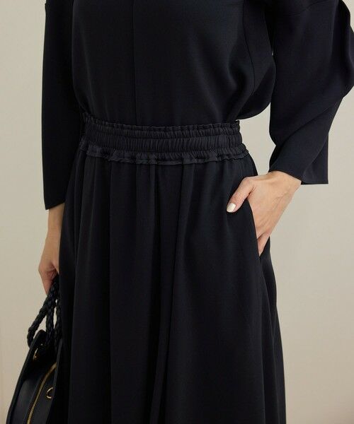 ROPE' / ロペ ミニ・ひざ丈スカート | 【洗える】タックフレアースカート/セットアップ対応 | 詳細6