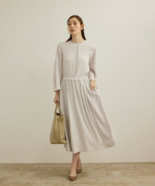 ROPE' / ロペ ミニ・ひざ丈スカート | 【洗える】タックフレアースカート/セットアップ対応 | 詳細7