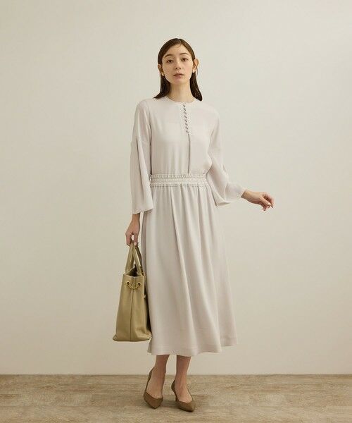 ROPE' / ロペ ミニ・ひざ丈スカート | 【洗える】タックフレアースカート/セットアップ対応 | 詳細9