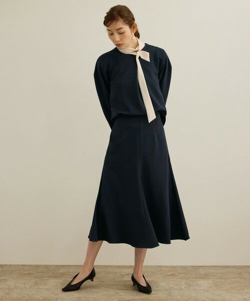 ROPE' / ロペ ミニ・ひざ丈スカート | 【洗える】ジャガードニットスカート（梨地スカート）/セットアップ対応 | 詳細1