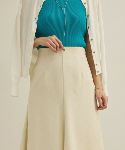 ROPE' / ロペ ミニ・ひざ丈スカート | 【洗える】ジャガードニットスカート（梨地スカート）/セットアップ対応 | 詳細6