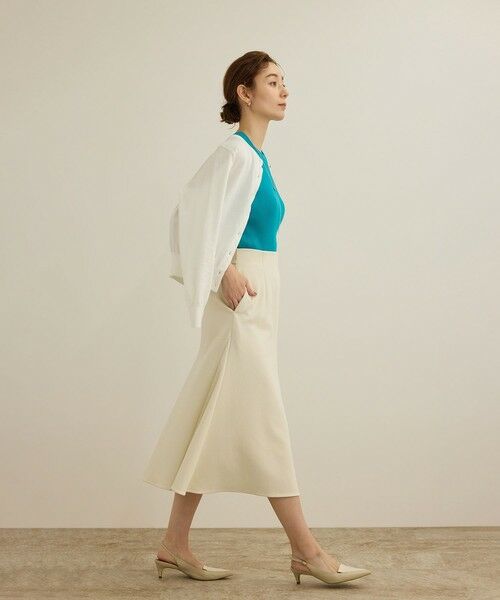 ROPE' / ロペ ミニ・ひざ丈スカート | 【洗える】ジャガードニットスカート（梨地スカート）/セットアップ対応 | 詳細8