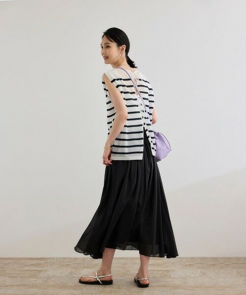 ROPE' / ロペ ミニ・ひざ丈スカート | 【洗える】コットンシルクスカート | 詳細10