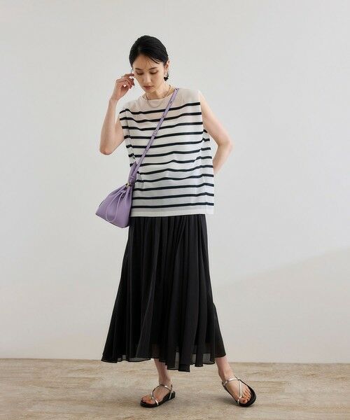 ROPE' / ロペ ミニ・ひざ丈スカート | 【洗える】コットンシルクスカート | 詳細11