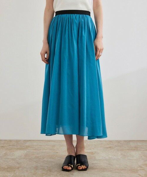 ROPE' / ロペ ミニ・ひざ丈スカート | 【洗える】コットンシルクスカート | 詳細12