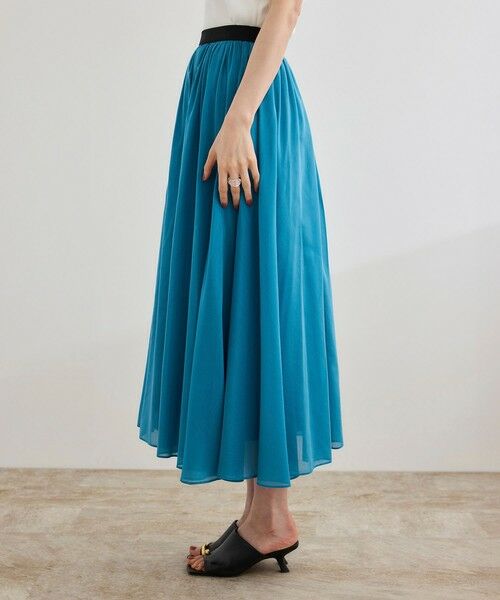 ROPE' / ロペ ミニ・ひざ丈スカート | 【洗える】コットンシルクスカート | 詳細13