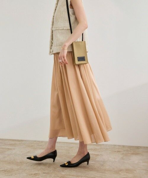 ROPE' / ロペ ミニ・ひざ丈スカート | 【洗える】コットンシルクスカート | 詳細6