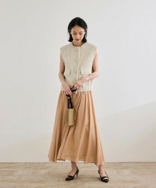 ROPE' / ロペ ミニ・ひざ丈スカート | 【洗える】コットンシルクスカート | 詳細7