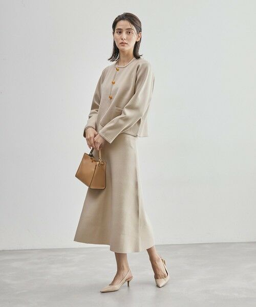 ROPE' / ロペ ミニ・ひざ丈スカート | スウェットライクニットフレアスカート | 詳細17