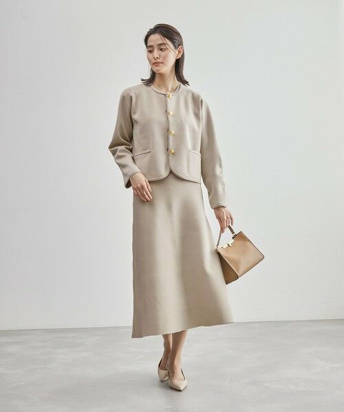 ROPE' / ロペ ミニ・ひざ丈スカート | スウェットライクニットフレアスカート | 詳細3