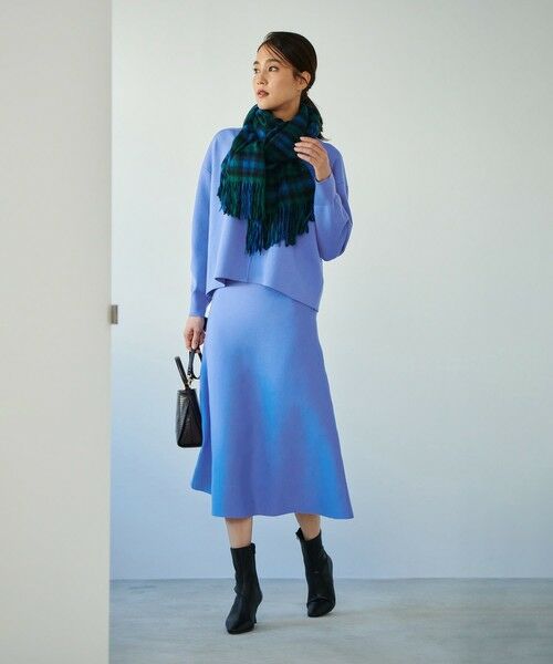 ROPE' / ロペ ミニ・ひざ丈スカート | スウェットライクニットフレアスカート | 詳細5