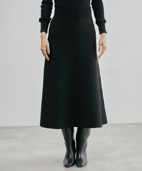 ROPE' / ロペ ミニ・ひざ丈スカート | スウェットライクニットフレアスカート | 詳細6