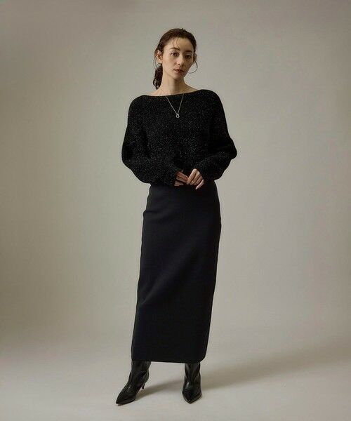 ROPE' / ロペ ミニ・ひざ丈スカート | 【J'aDoRe・店舗限定】ハイゲージウールスムースIラインニットスカート/セットアップ対応 | 詳細1