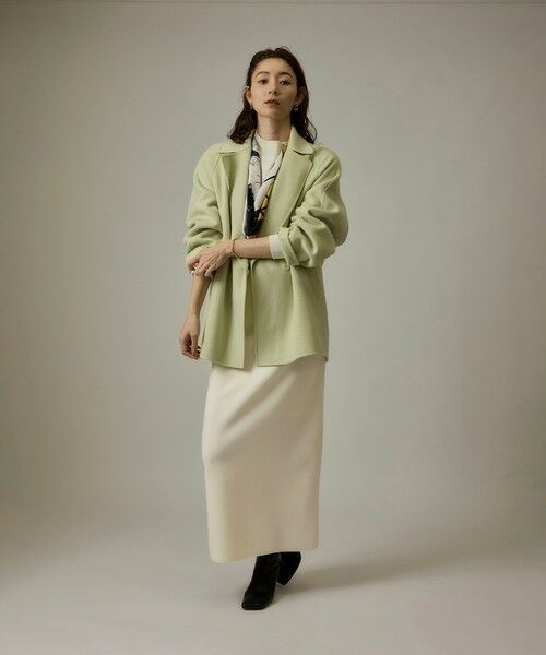 ROPE' / ロペ ミニ・ひざ丈スカート | 【J'aDoRe・店舗限定】ハイゲージウールスムースIラインニットスカート/セットアップ対応 | 詳細11