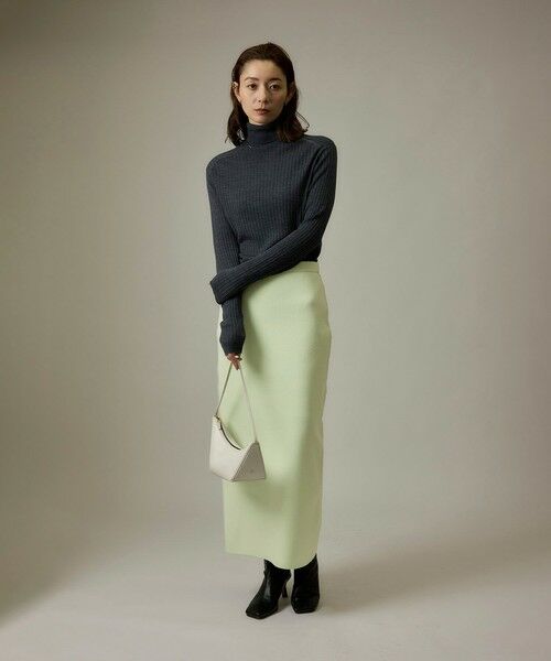 ROPE' / ロペ ミニ・ひざ丈スカート | 【J'aDoRe・店舗限定】ハイゲージウールスムースIラインニットスカート/セットアップ対応 | 詳細15