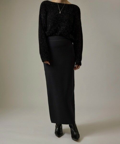 ROPE' / ロペ ミニ・ひざ丈スカート | 【J'aDoRe・店舗限定】ハイゲージウールスムースIラインニットスカート/セットアップ対応 | 詳細3