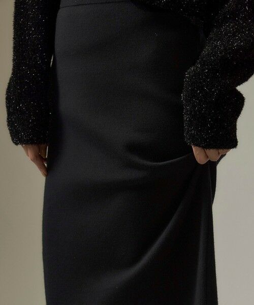 ROPE' / ロペ ミニ・ひざ丈スカート | 【J'aDoRe・店舗限定】ハイゲージウールスムースIラインニットスカート/セットアップ対応 | 詳細4