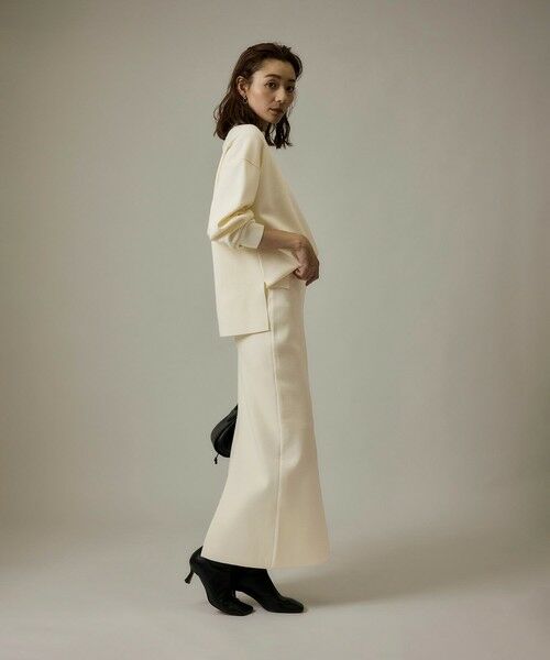 ROPE' / ロペ ミニ・ひざ丈スカート | 【J'aDoRe・店舗限定】ハイゲージウールスムースIラインニットスカート/セットアップ対応 | 詳細6