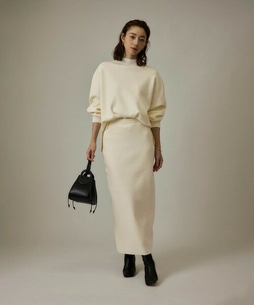 ROPE' / ロペ ミニ・ひざ丈スカート | 【J'aDoRe・店舗限定】ハイゲージウールスムースIラインニットスカート/セットアップ対応 | 詳細7