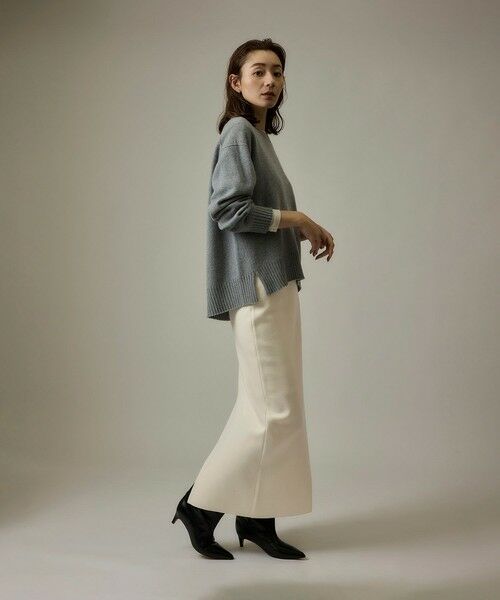 ROPE' / ロペ ミニ・ひざ丈スカート | 【J'aDoRe・店舗限定】ハイゲージウールスムースIラインニットスカート/セットアップ対応 | 詳細8