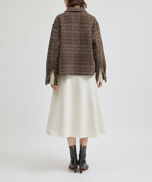 ROPE' / ロペ ミニ・ひざ丈スカート | 梨地フレアスカート/セットアップ対応【Sサイズフェア対象】 | 詳細6