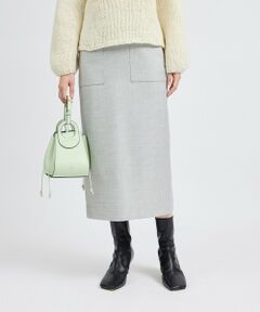 ROPE' / ロペ ミニ・ひざ丈スカート | ラメ千鳥ポケット付きタイトスカート