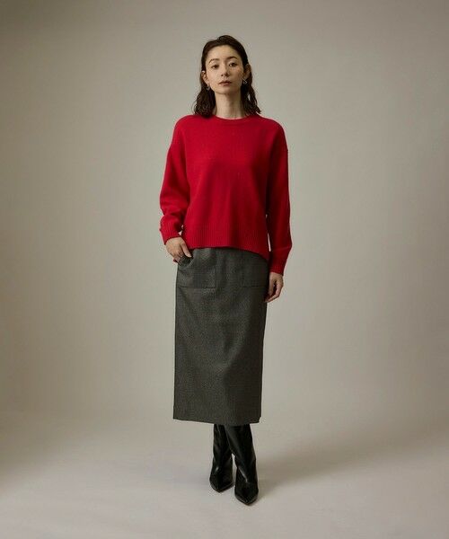 ROPE' / ロペ ミニ・ひざ丈スカート | ラメ千鳥ポケット付きタイトスカート | 詳細3