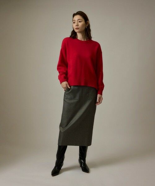 ROPE' / ロペ ミニ・ひざ丈スカート | ラメ千鳥ポケット付きタイトスカート | 詳細4