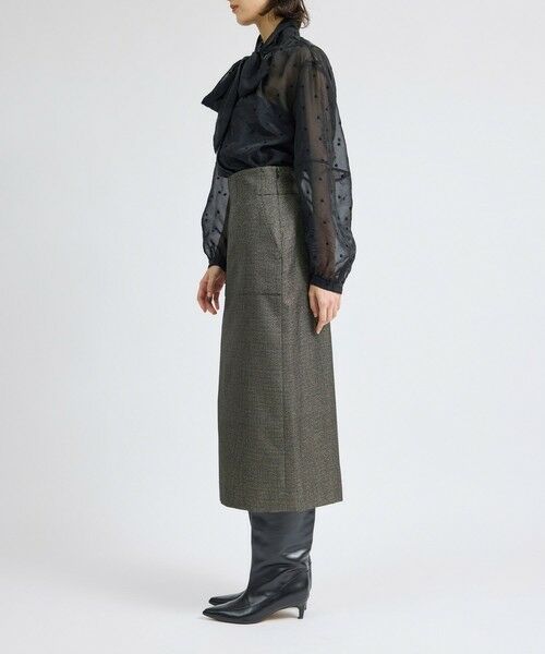 ROPE' / ロペ ミニ・ひざ丈スカート | ラメ千鳥ポケット付きタイトスカート | 詳細6