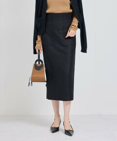 ROPE' / ロペ ミニ・ひざ丈スカート | BALLI (バリ)ラメ無地ポケット付きタイトスカート