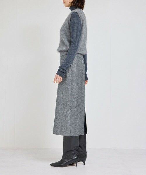 ROPE' / ロペ ミニ・ひざ丈スカート | BALLI (バリ)ラメ無地ポケット付きタイトスカート | 詳細2