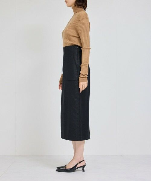 ROPE' / ロペ ミニ・ひざ丈スカート | BALLI (バリ)ラメ無地ポケット付きタイトスカート | 詳細5