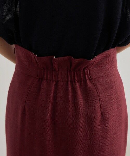 ROPE' / ロペ ミニ・ひざ丈スカート | リネンライク ポケット付きタイトスカート/イージーケア | 詳細26