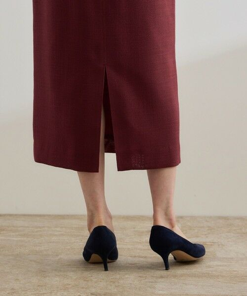 ROPE' / ロペ ミニ・ひざ丈スカート | リネンライク ポケット付きタイトスカート/イージーケア | 詳細30