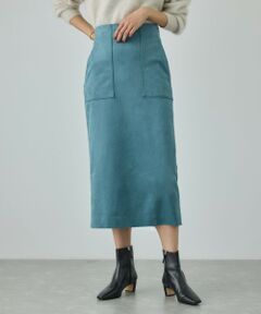 ROPE' / ロペ ミニ・ひざ丈スカート | [美人スカート]スエードポケット付きタイトスカート/イージーケア