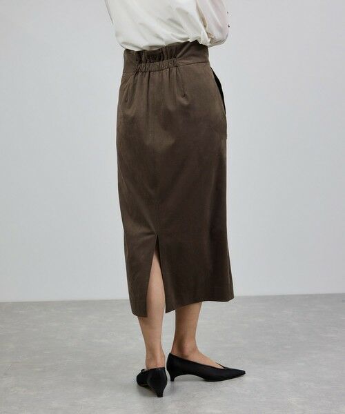 ROPE' / ロペ ミニ・ひざ丈スカート | [美人スカート]スエードポケット付きタイトスカート/イージーケア | 詳細12