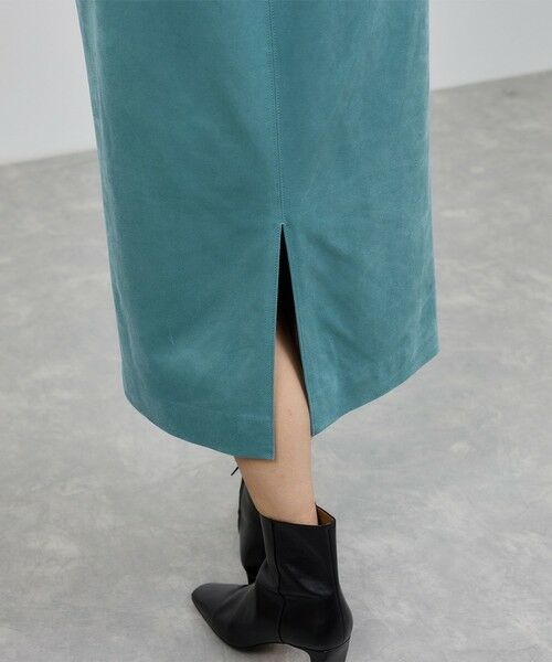 ROPE' / ロペ ミニ・ひざ丈スカート | [美人スカート]スエードポケット付きタイトスカート/イージーケア | 詳細24